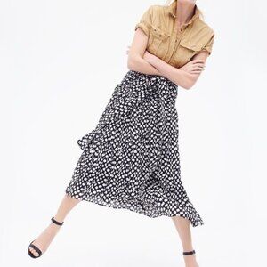 J. Crew Collection Silk skirt in Ratti® polka dot